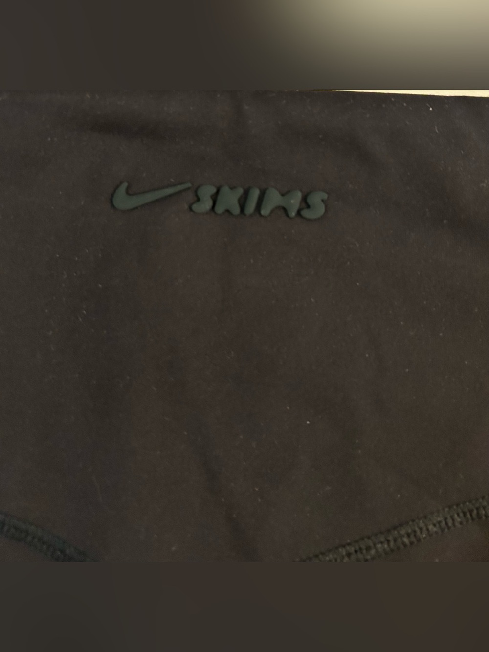 Women’s Nike SKIMS Black High-Waist Leggings with Subtle Logo Size Medium
